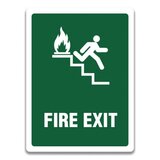 FIRE EXIT STAIRWAY RIGHT SIGN